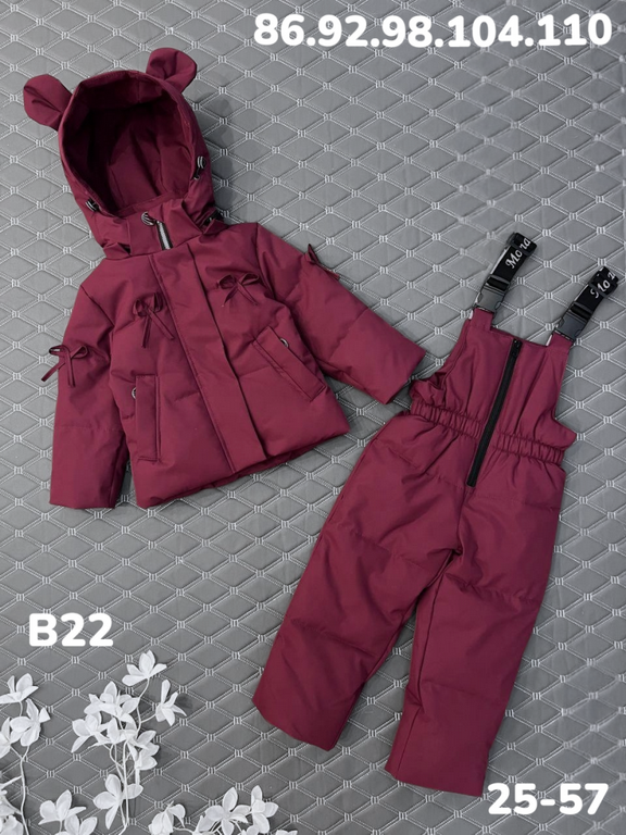 Костюм B22 бордовый